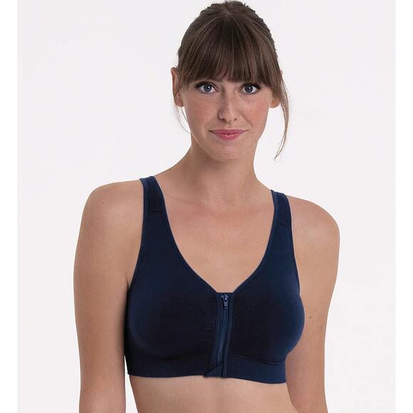Anita Other - ANITA Women's Lynn Post Mastectomy Bra Large Maritime Blue Molded Cups NWT